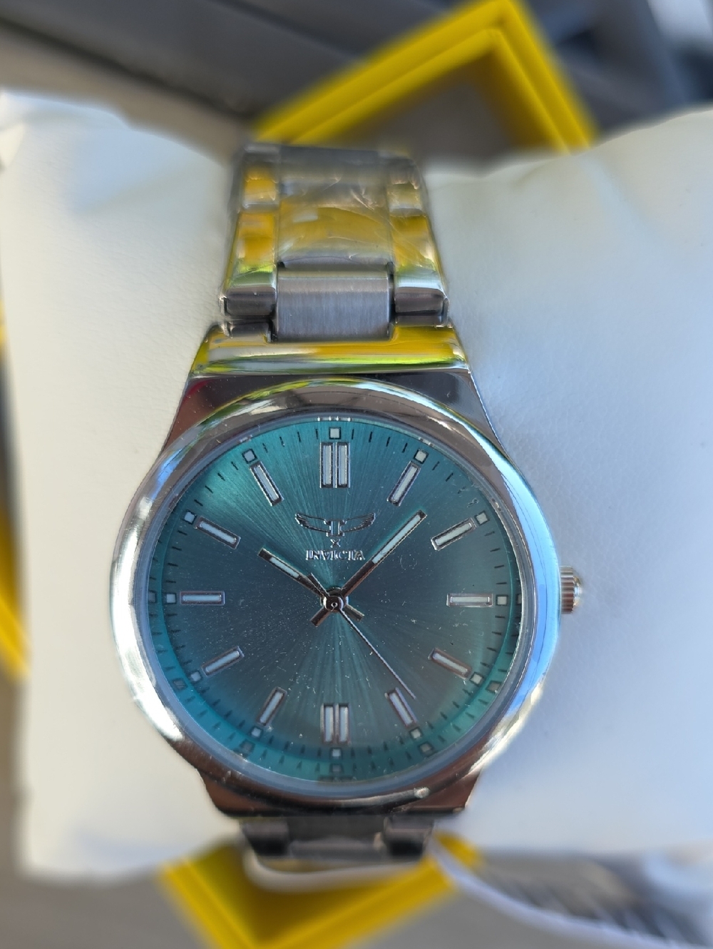 131.2 Invicta Celestial Ladies 35mm Watch Blue Dial And Metal Band